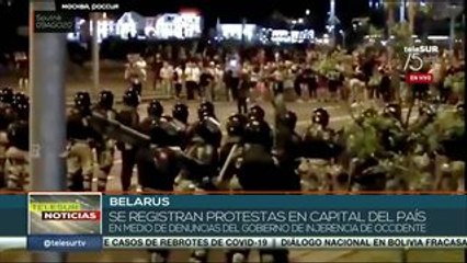 Oposición bielorrusa se moviliza al terminar la elección presidencial