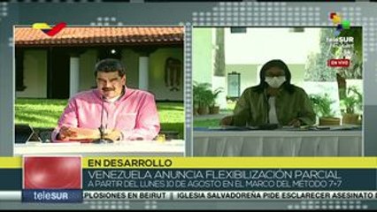 Informa pdte. venezolano de 844 nuevos casos de Covid-19 en el país