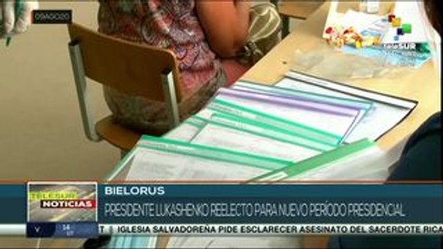 Presidente bielorruso Aleksandr Lukashenko logra la reelección