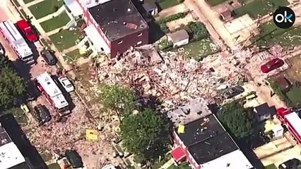 Una explosión de gas derrumba tres edificios en Baltimore