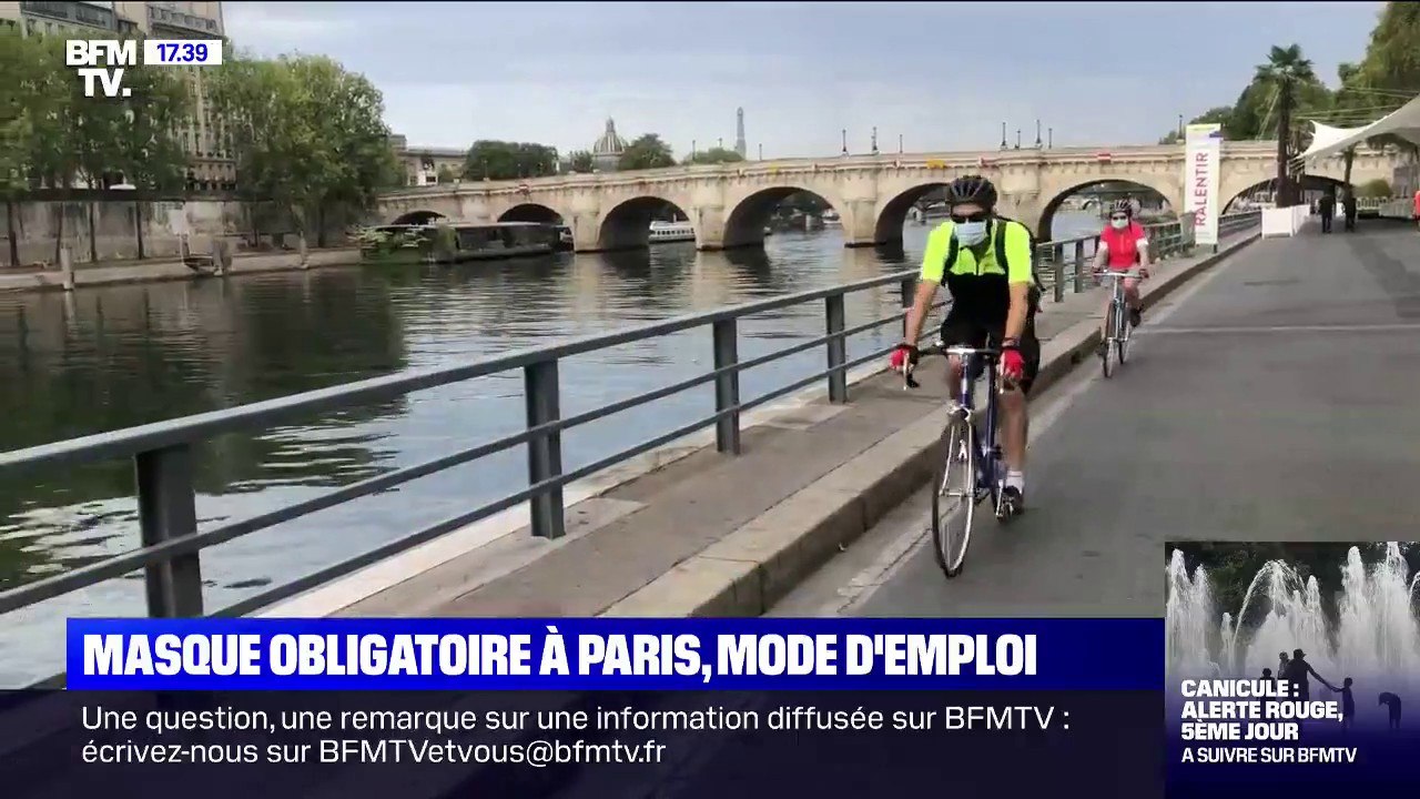 Paris: le port du masque désormais obligatoire dans une centaine de rues