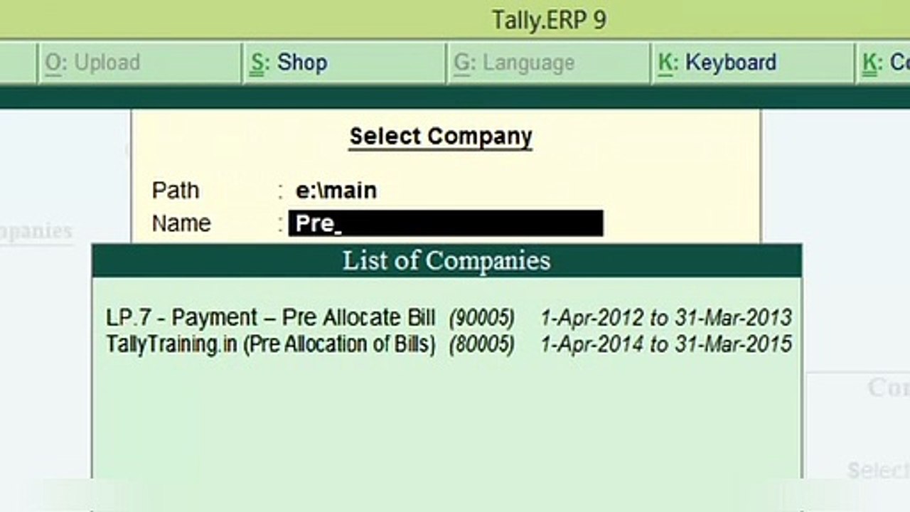 Payment Settlement against Bill Balance
