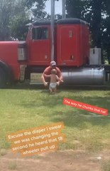 Toddler Runs Excitedly Towards Father When He Arrives From Work