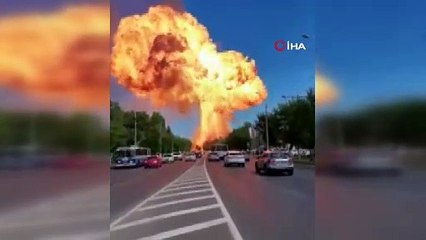 Müthiş patlama... Ortalık savaş alanına döndü
