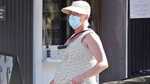 Pregnant Katy Perry carries pepper spray in her CLEAVAGE as she risks $250 fine by parking in a disa