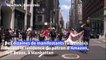 New York: manifestation devant la résidence du patron d'Amazon Jeff Bezos