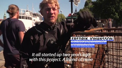 Scuba volunteers dive for trash in Stockholm’s waters