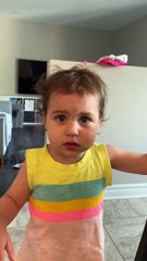 Toddler and Dad Have an Adorable Dispute