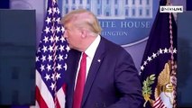 Trump'ın Beyaz Saray'daki basın toplantısı aniden sonlandırıldı