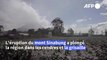 Indonésie: des villages couverts de cendres après une éruption volcanique
