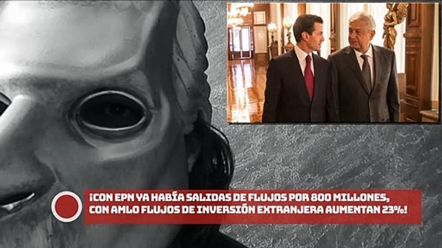 ¡Con EPN a estas alturas ya había salidas de flujos por 800 millones de dólares, con AMLO flujos de inversión extranjera aumentan 23%!