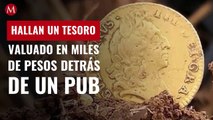 Hallan un tesoro valuado en miles de pesos detrás de un pub