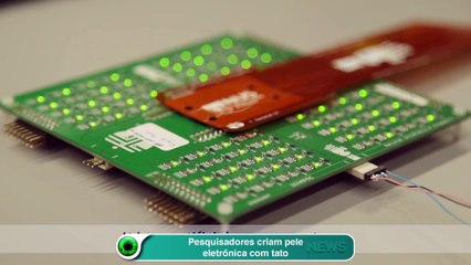 Pesquisadores criam pele eletrônica com tato