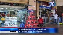 En Guayaquil muchos negocios atendieron con normalidad el 10 de Agosto
