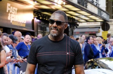 Idris Elba takes part in the UEFA Champions League Launch