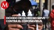 Alerta Cofepris sobre venta ilegal de medicamentos con dióxido de cloro