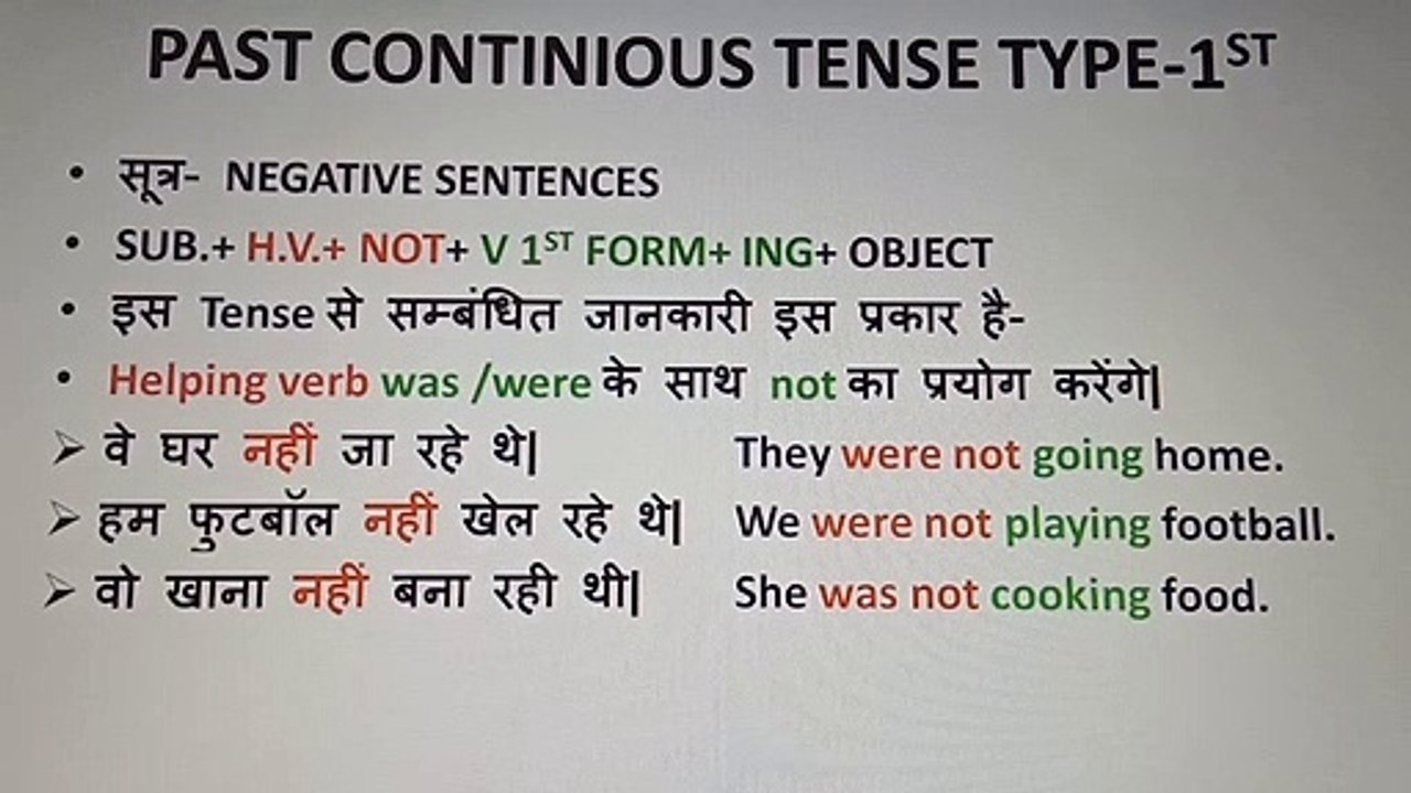 How to learn tenses in an easy way????           (Past Continuous Tense for all)