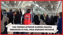 Tak Terima Ditegur karena Maksa Merokok di KRL, Pria Ini Dorong Petugas