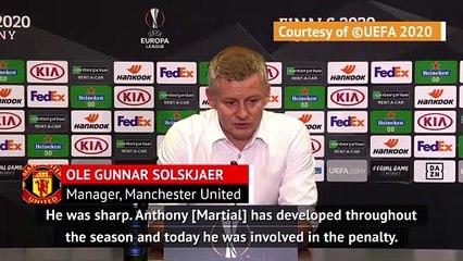 Solskjaer full of praise for Martial in United win