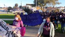 Manifestación en Chile por el asesinato de una niña de 16 años