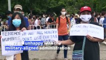 Thailand: Thammasat University students hold anti-government protest