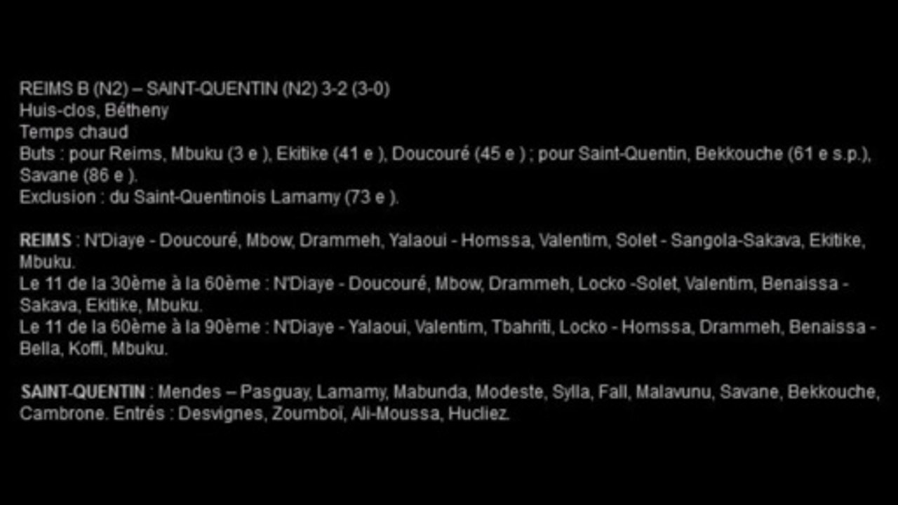 20 AMICAL REIMS SAINT-QUENTIN