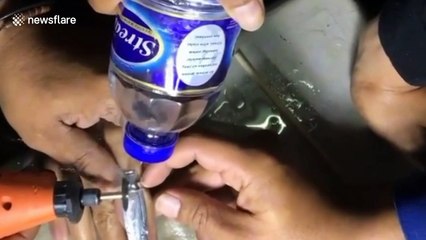 Commitment issues? Firefigher saws off ring from Indonesian man's finger