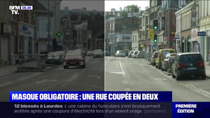 Video herunterladen: Une rue coupée en deux car les villes de Lomme et Lambersart ne s'accordent pas sur le port du masque obligatoire