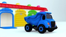 Colors for Children to Learn with Airplane Transporter Toy Street Vehicles - Colors Collection