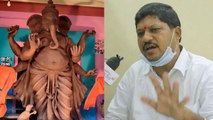 Khairtabad Ganesha : No Permission For Devotees To Visit Khairatabad Ganesha