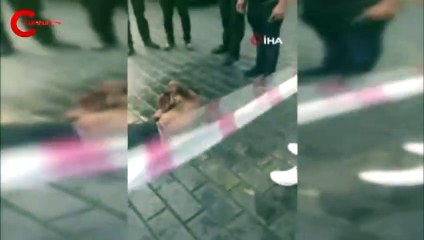 Taksim'de dehşet! Alevler içinde kaldı