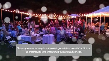 Party Rentals Los Angeles