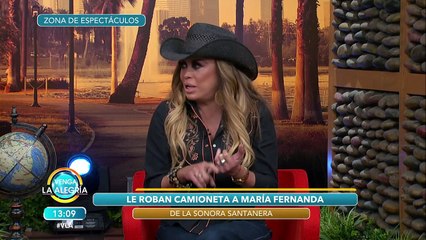 Le roban camioneta a María Fernanda de "La Sonora Santanera". | Venga La Alegría