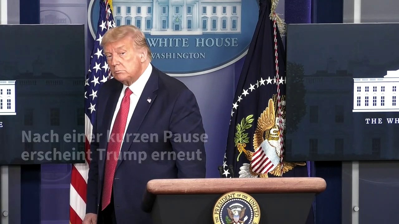 Schüsse am Weißen Haus - Trump bricht Pressekonferenz ab