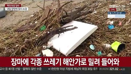 "치워도 치워도 끝없어"…서해안, 장마 쓰레기 몸살