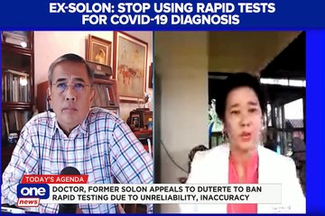 Former solon wants regulation on rapid testing