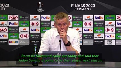 Solskjaer refuses to comment on Sancho