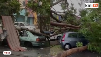 Ribut kuat landa Melaka, sebabkan kecederaan dan kerosakan