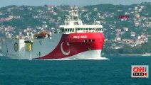 Son Dakika Haberleri: 5 savaş gemisi Oruç Reis'e refakat ediyor | Video