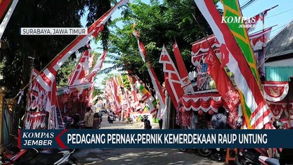 Pedagang Pernak Pernik Kemerdekaan Meraup Untung 15 Juta per Hari