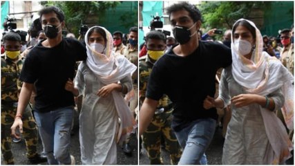 Watch: Rhea Chakraborty and brother Showik questioned by the ED