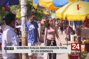 Gobierno evalúa inmovilización total de los domingos