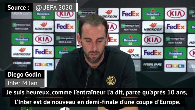 Quarts - Godin : 10 ans après, heureux de revoir l'Inter en demi-finale d'une coupe d'Europe