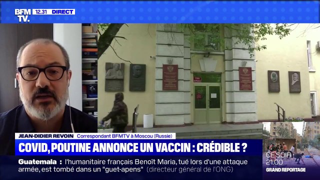 Coronavirus: selon Vladimir Poutine, la Russie a développé le premier vaccin