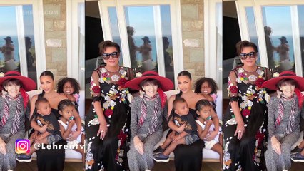 Kim Kardashian & Hubby Kanye West Arrive In Miami With Their Kids After Wyoming Fight