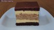 1 Pastel en 3 colores- Delicioso pastel de chocolate, nueces y crema de vainilla #pasteldechocolate