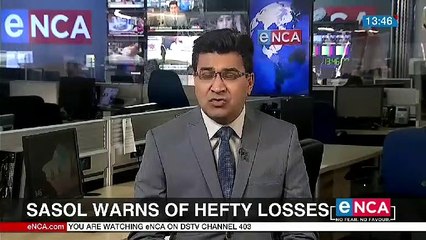 Sasol warns of hefty losses