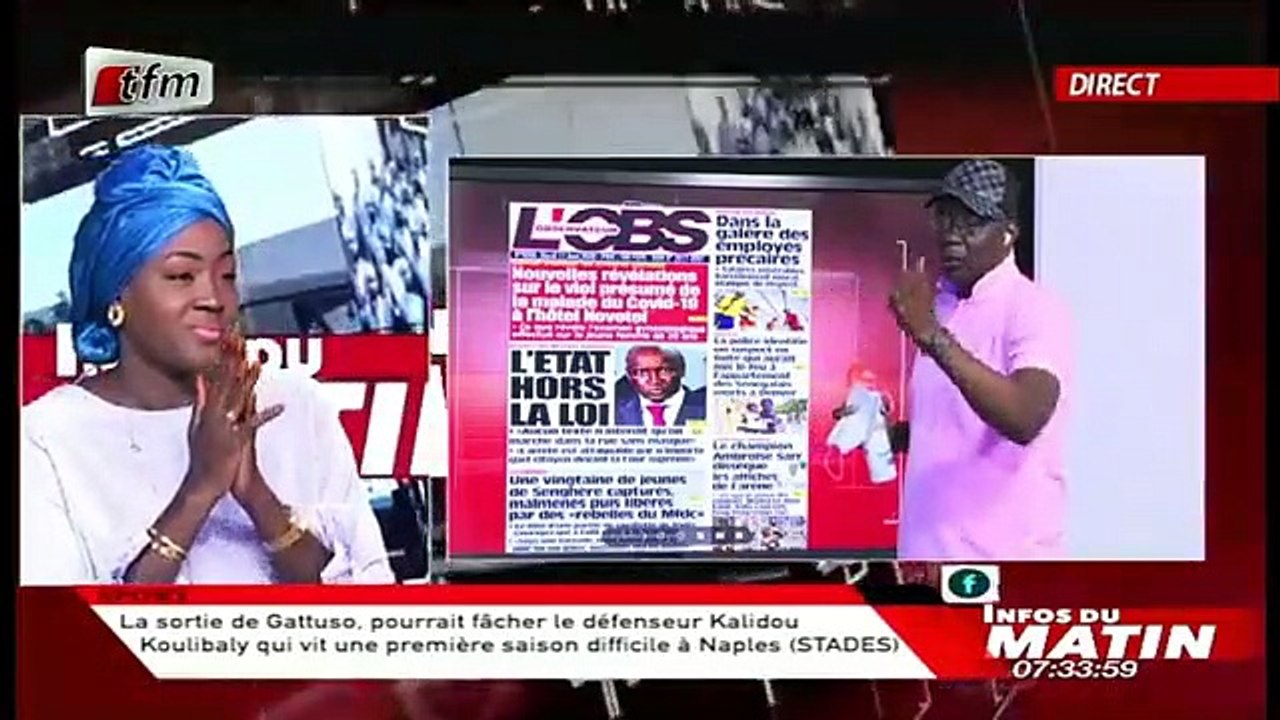 "Li ci Yenekay yi" avec Lamine Samba dans Infos du Matin du 11 Aout 2020