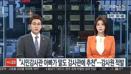 "시민감사관 아빠가 딸도 감사관에 추천"…감사원 적발