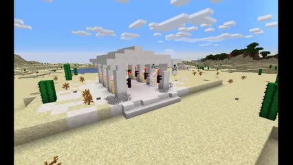 How to build an temple in minecraft
